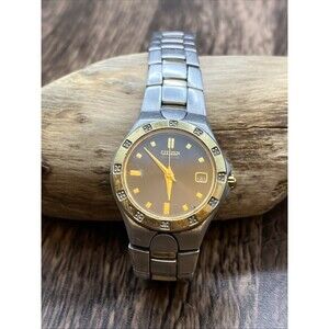 Citizen Ladies Two Tone 27 mm Date Watch New Battery